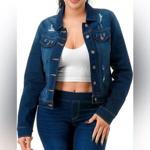 Blue Jean Distressed Jacket